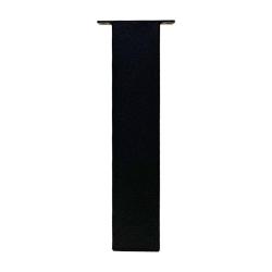 Tafelpoot zwart vierkant 8 bij 8 cm en hoogte 40 cm  van staal (koker 8 x 8 cm) - 4 stuks