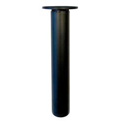 Meubelpoot zwart rond Ø 3 cm en hoogte 22 cm  van staal